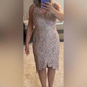 Eliza J Pink Asymmetrical High-Low Sheath Dress